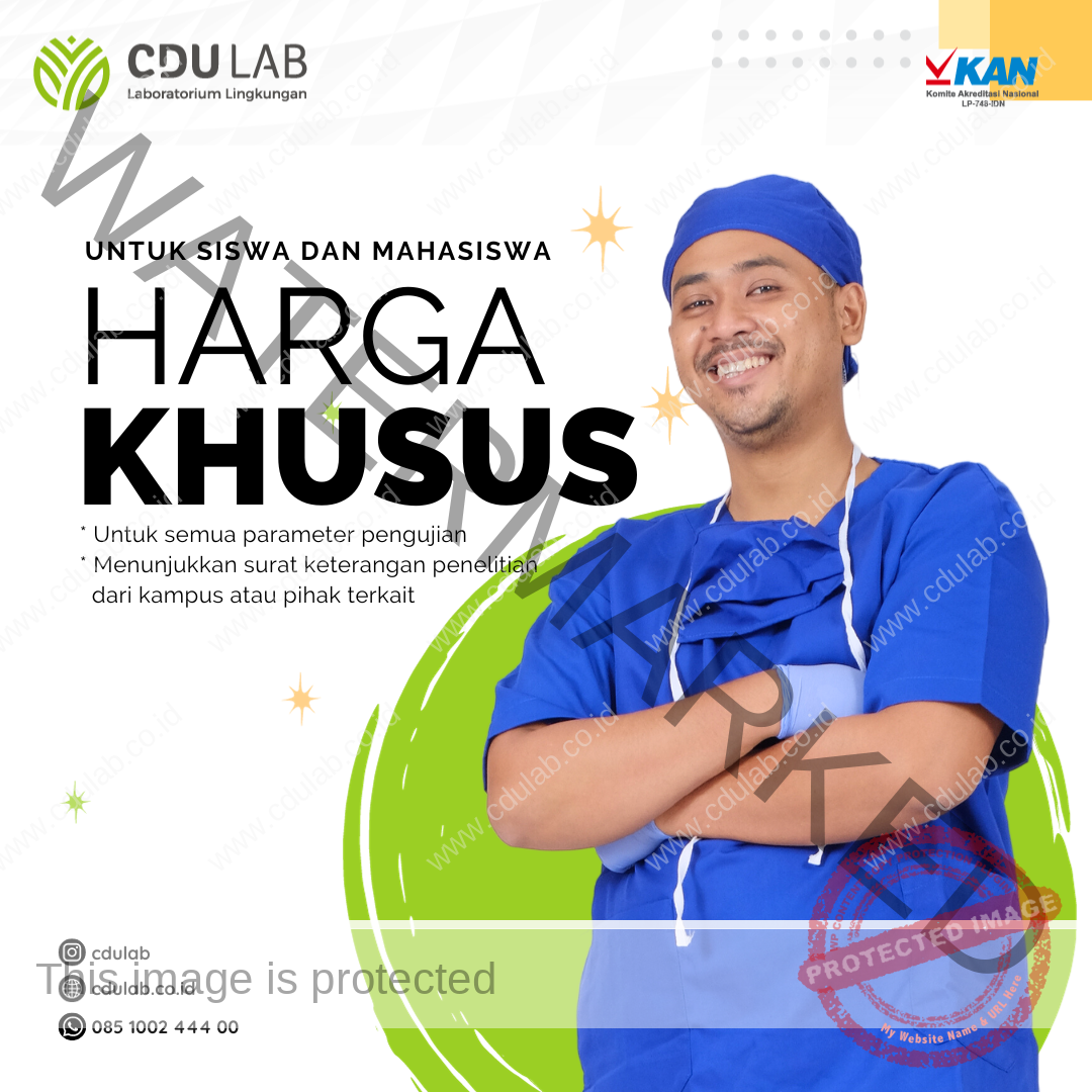 Harga khusus siswa dan mahasiswa untuk semua pengujian di CDULab